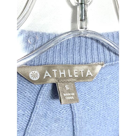 Athleta Sweater Perspective Wool Cashmere Light Blue Crewneck 383723 Womens S - Picture 8 of 8